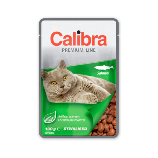 8594062084822 Calibra Premium Line Sobre Sterilised Salmón en Salsa - Comida Húmeda para Gato