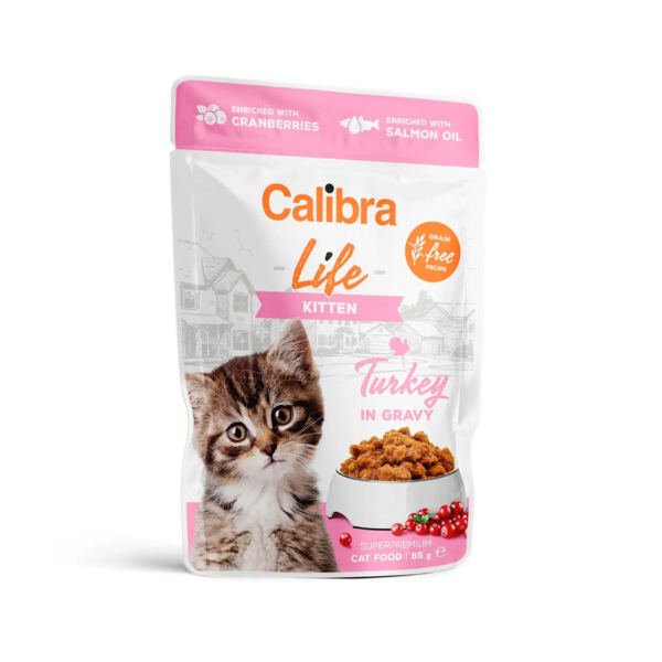Calibra Life Sobres Pavo en Salsa - Comida Húmeda para Gatito