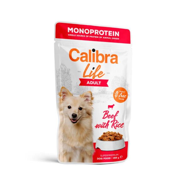 Calibra Life Sobre Ternera Monoprotein - Comida Húmeda para Perro